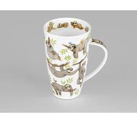 Dunoon Fine Bone China Henley Shape Animal World Mug - Made in England (Sloth's Life)