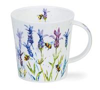 Dunoon Fine Bone China Mug Made in England Cairngorm Shape Busy Bees Pattern 480ml Dishwasher Safe (Lavender)