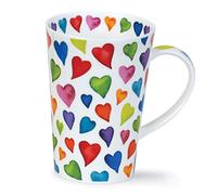 Dunoon Fine Bone China Mug Shetland Shape Made in England (Warm Hearts)