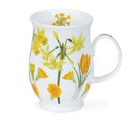 Dunoon Fine Bone China Mug - Sonata Floral Collection - Made in England (Yellow)