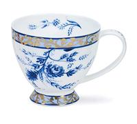 Dunoon Fine Bone China Skye Mug Cup - Made in England (Delft Blue)