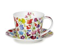 Dunoon Floral Fiesta Sweetpea Islay Teacup and Saucer
