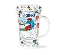 Dunoon Glencoe 0.5 Litre Fine Bone China Mug World of Skiing