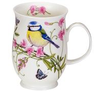 Dunoon Hedgerow Birds Blue Tit Mug, Porcelain, Mug, 310 ml