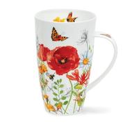Dunoon Henley 0.6 Litre Fine Bone China Mug Meadow Breeze (Red)
