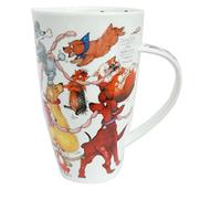 Dunoon Henley Fine China DOGS FROLICS Mug Cup, 600ml