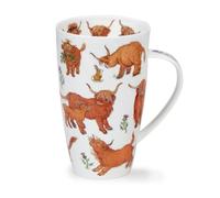 Dunoon Henley Heelan Coo's 0.6 Litre Fine Bone China Mug - Highland Cow