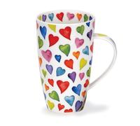 DUNOON Henley Mug with 'Warm Hearts' Design by Caroline Bessey