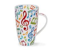 Dunoon Henley Upbeat 0.6 Litre Fine Bone China Mug with Music Motif