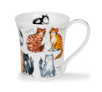 Dunoon Jura Messy Cats 0.21 Litre Fine Bone China Mug