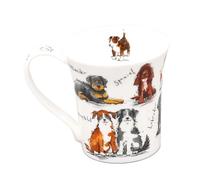 Dunoon Jura Messy Dogs 0.21 Litre Fine Bone China Mug