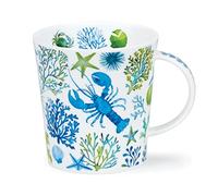 Dunoon LO-UNTS-BL Under The Sea Blue Bone China Mug - Lomond Shape 0.32l