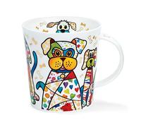 Dunoon Lommond Mug 0.32 Litre Fine Bone China Blingers Cat Dog and Owl (Dogs)