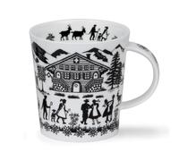 Dunoon Lomond Alpine Summer Black and White Fine Bone China Mug