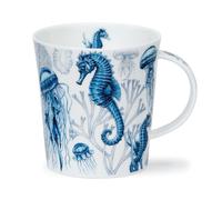 Dunoon Lomond Blue Ocean Seahorse 0.32 Litre Fine Bone China Mug