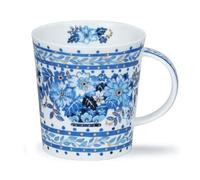 Dunoon Lomond Delft Blue Urn Fine Bone China Mug with 22 Carat Gold Detailing