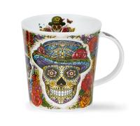 Dunoon Lomond Dia De Muertos with Hat Fine Bone China Mug with Gold Detailing