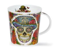 Dunoon Lomond Dia De Muertos with Hat Fine Bone China Mug with Gold Detailing