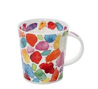 Dunoon Lomond Fine Bone China Mug - Blobs Red