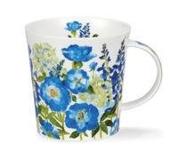 Dunoon Lomond Fine Bone China Mug Flower Garden (Blue)
