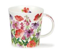 Dunoon Lomond Fine Bone China Mug Flower Garden (Red)
