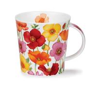Dunoon Lomond Floral Fiesta Poppy Fine Bone China Floral Mug
