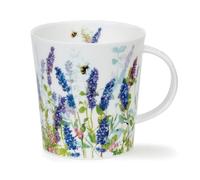 Dunoon Lomond Floral Haze Blue 0.32 Litre Fine Bone China Mug - Lavender