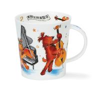 Dunoon Lomond Shape Mug 0.32 Litre Groovy Cats or Groovy Dogs (Groovy Dogs)