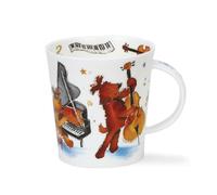 Dunoon Lomond Shape Mug 0.32 Litre Groovy Cats or Groovy Dogs (Groovy Dogs)