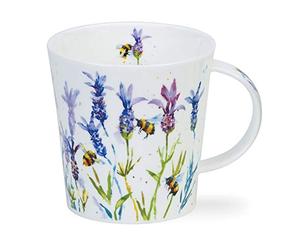 Dunoon Mugs Cairgorm Busy Bee's Fine Bone China Mug 0.32 Litre (Blue Lavender)
