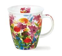 Dunoon Nevis 0.48 Litre Fine Bone China Mug Bright Blooms (Bright Blooms Pink)