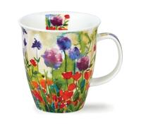 Dunoon Nevis 0.48 Litre Fine Bone China Mug Bright Blooms (Bright Blooms Purple)