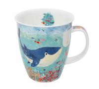Dunoon Nevis 0.48 Litre Fine Bone China Mug Flippers (NE-FLIP-Whale)