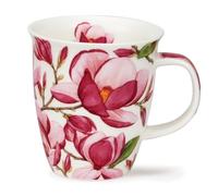 Dunoon Nevis 0.48 Litre Fine Bone China Mug Magnolias (Dark Pink)