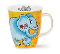 Dunoon Nevis 0.48L Fine Bone China Mug Elephants