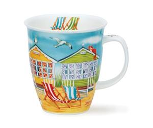 Dunoon Nevis 0.48L Fine Bone China Mug Waters Edge (Beach Hut)