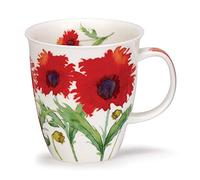 Dunoon Nevis Fine Bone China Mug - Flora Poppy