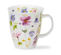 Dunoon Nevis Flower Journal Pink 0.48 Litre Fine Bone China Mug