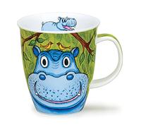 Dunoon Nevis Go Wild Crazy Animal Fine Bone China Mug (Hippo)