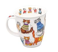 Dunoon Nevis Knitwits Cats 0.48 Litre Fine Bone China Mug