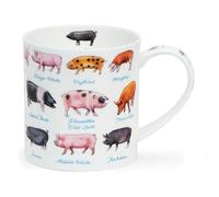 Dunoon Orkney 0.35 Litre Fine Bone China Mug ^On The Farm Farm Animals (Pigs)
