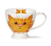 Dunoon Skye 0.45 Litre Fine Bone China Mug Catter Splatter Ginger