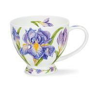Dunoon Skye Shaped 0.45 Litre Mug Iris Design, Blue,pink,purple