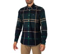 Dunoon Tailored Tartan Shirt Green Loch XL