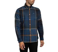 Dunoon Tailored Tartan Shirt Midnight XXL