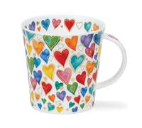 Dunoon Tea Cup Coffee Mug Dazzle Hearts with Gold 0.3L Lomond