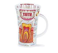Dunoon Teeth Dentistry Fine Bone China Dentist Mug, Gcse, A Level, Teacher, Graduate, Hygienist, Dental - Made in England
