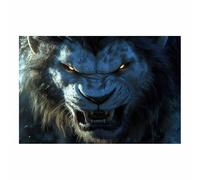 DunPei Animals Decor Canvas Wall Art The agile lion Aesthetic decorative murals,Home decoration,for living room,bedroom, bathroom,corridor,Office(The agile lion)-60x90cm Unframed