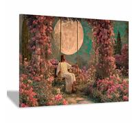 DunPei Christian Jesus Wall Art The Wise Jesus Canvas Prints Religious Wall Decor, Baptism Gifts, Serenity Prayer Wall Art for Bedroom, Prayer Room(multicolored)-60x90cm Framed