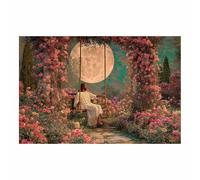 DunPei Christian Jesus Wall Art The Wise Jesus Canvas Prints Religious Wall Decor, Baptism Gifts, Serenity Prayer Wall Art for Bedroom, Prayer Room(multicolored)-30x45cm Unframed